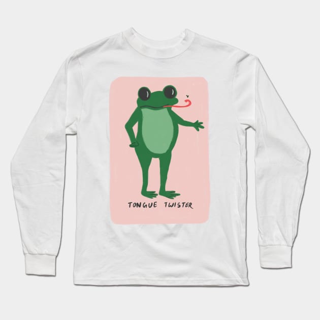 Mr Froggy Long Sleeve T-Shirt by Guncha Kumar